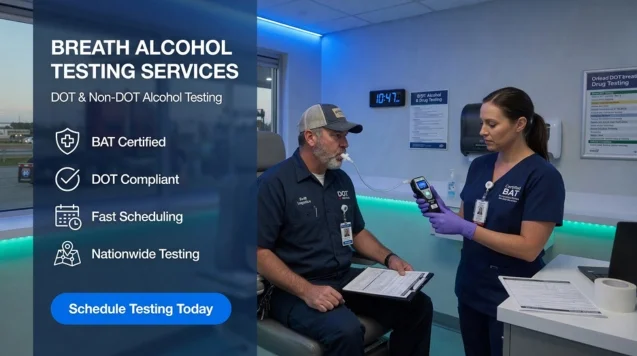 Breath Alcohol Testing Services – DOT & Non-DOT Alcohol Tests
