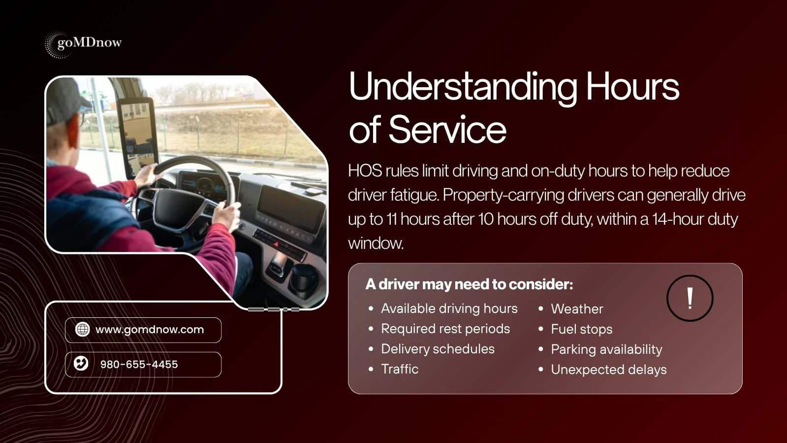 Understanding Hours of Service HOS Rules for CDL Truck Drivers