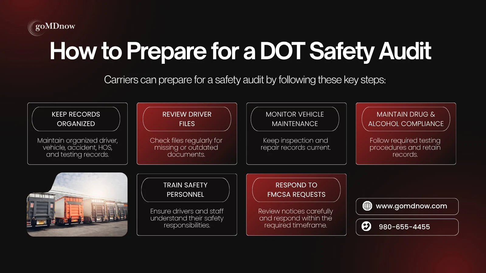 How commercial motor carriers can prepare for a DOT safety audit