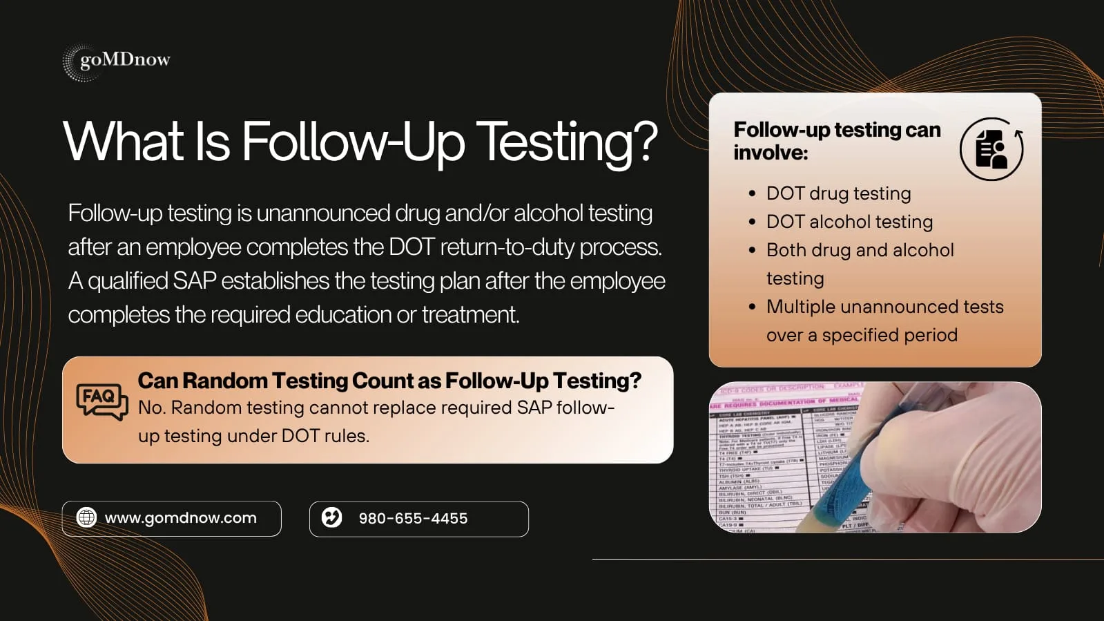 What Is Follow-Up Testing - DOT Drug and Alcohol Testing After Return-to-Duty Process