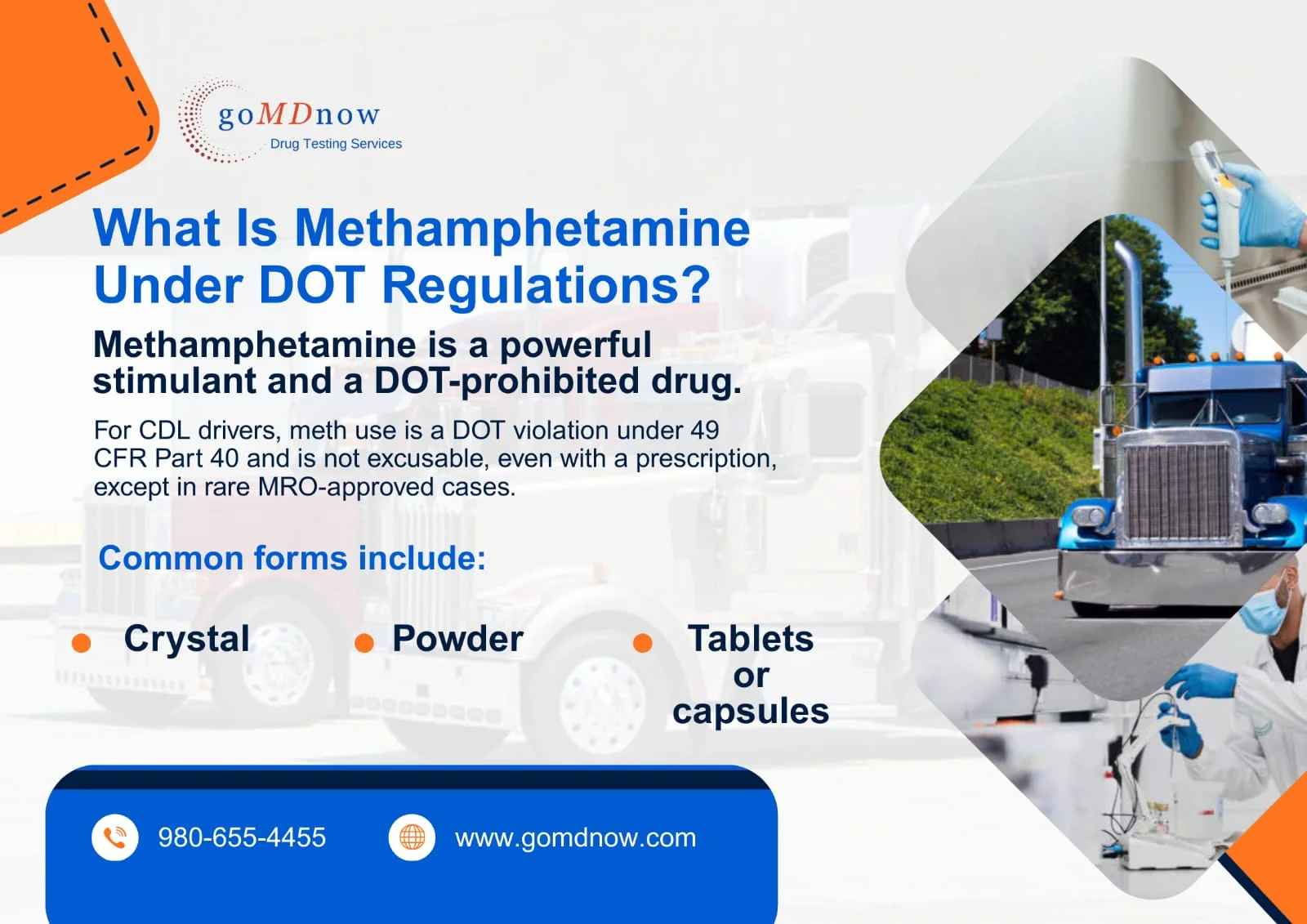 Why Methamphetamine Is a Serious Issue for CDL Drivers?
