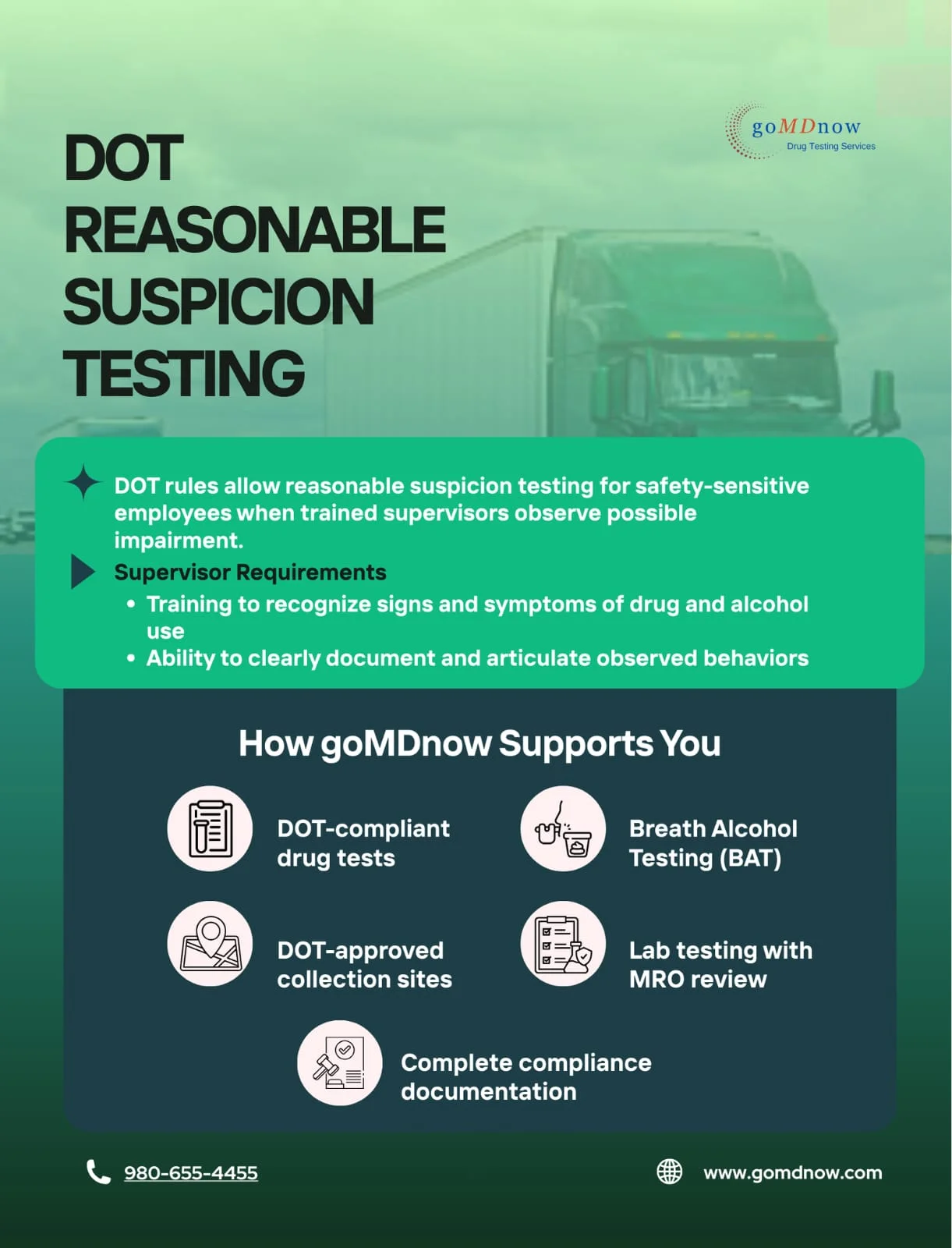 Why Use goMDnow for Reasonable Suspicion Testing?