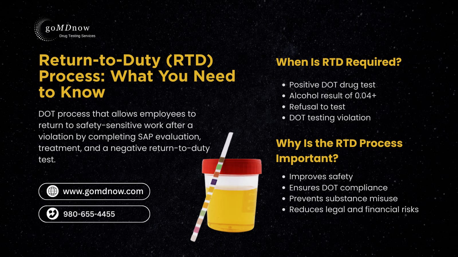 Return-to-Duty process requirements and safety benefits