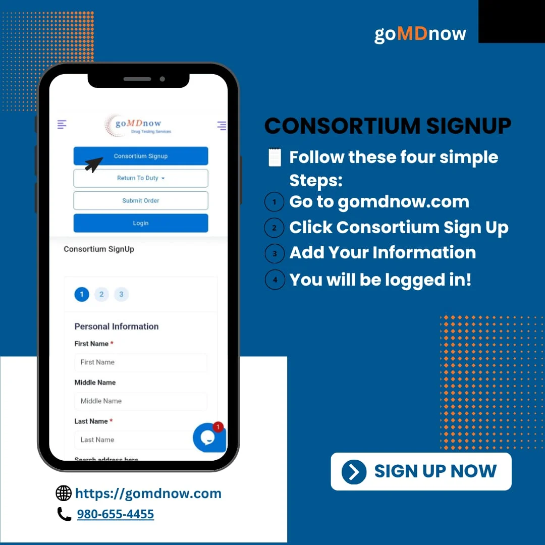 How to Sign Up for Consortium Drug and Alcohol Testing