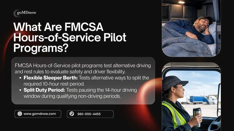 Overview of the FMCSA Flexible Sleeper Berth and Split Duty Period pilot programs