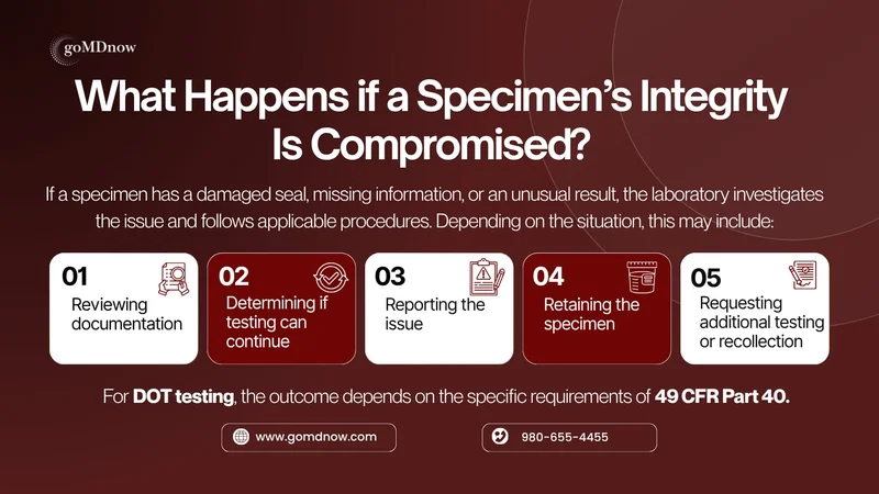 How laboratories handle compromised specimen integrity