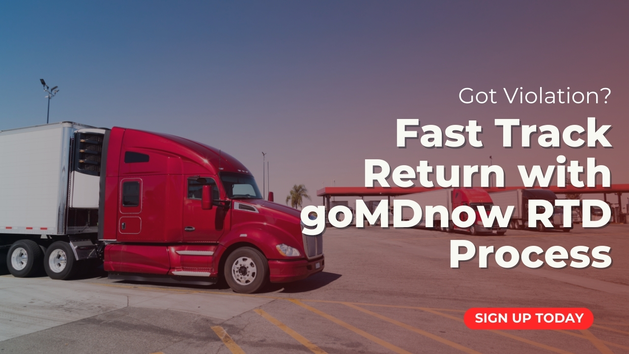 Fast Track Return with goMDnow RTD Process